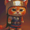 Cat Thor Diamond Painting