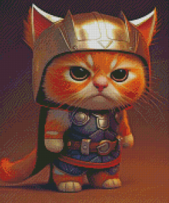 Cat Thor Diamond Painting