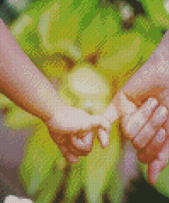 Child Holding An Adults Hand Diamond Painting