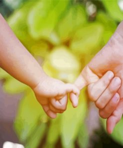 Child Holding An Adults Hand Diamond Painting