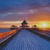 Clevedon Pier Sunset Diamond Painting