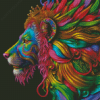 Colorful Lion Art Diamond Painting