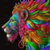 Colorful Lion Art Diamond Painting