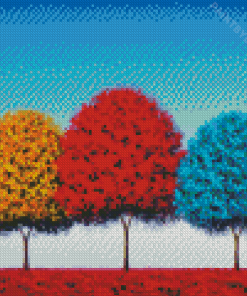 Colorful Trees Diamond Painting