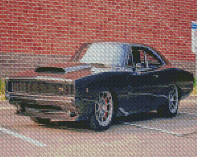 Cool 1968 Dodge Charger Diamond Painting