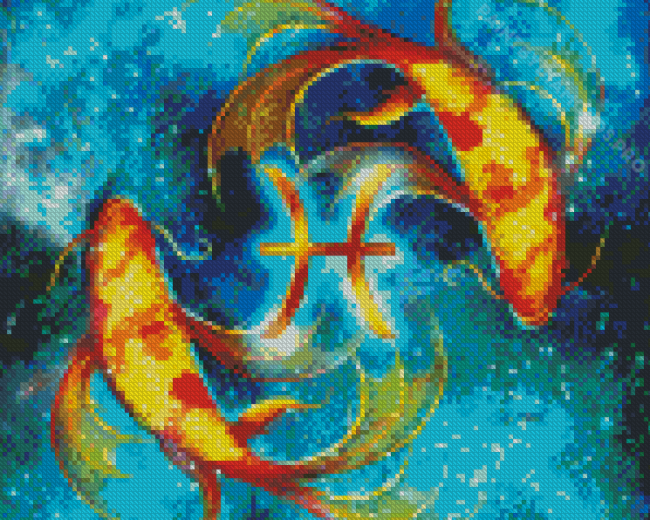 Cool Pisces Diamond Painting