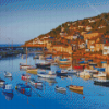 Cornwall Harbor Boats Diamond Painting