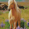 Cute Palomino Horse Diamond Painting