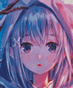 Emilia Re Zero Anime Girl Diamond Painting