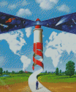 Fantastic Lighthouse By Olbinski Diamond Painting