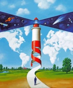 Fantastic Lighthouse By Olbinski Diamond Painting