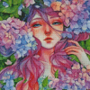 Floral Lady Diamond Painting