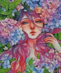 Floral Lady Diamond Painting