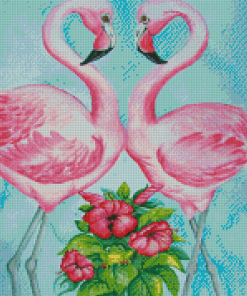 Frog And Flamingo Diamond Painting