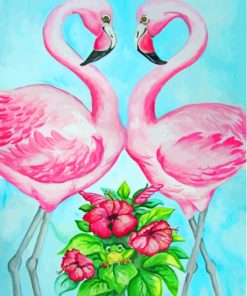 Frog And Flamingo Diamond Painting