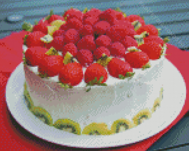 Fruits Cake Diamond Painting