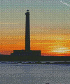 Gatteville Le Phare Silhouette Diamond Painting