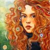 Girl With Curly Hair Diamond Painting