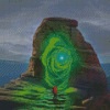 Green Portal Diamond Painting