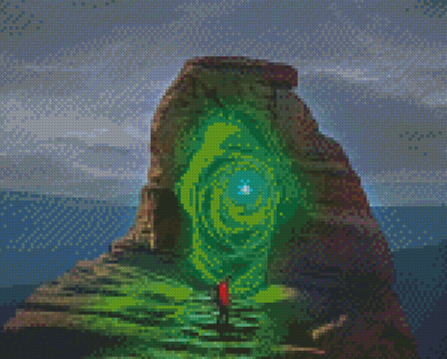 Green Portal Diamond Painting