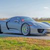 Grey Porsche 918 Diamond Painting