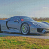 Grey Porsche 918 Diamond Painting