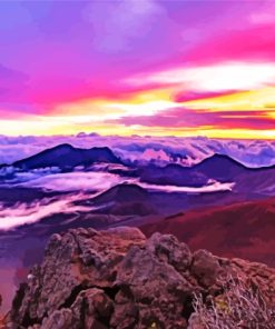 Haleakala National Park At Sunset Diamond Painting