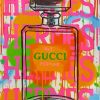 Hermes Gucci Perfume Splatter Art Diamond Painting