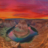 Horseshoe Bend Sunset Diamond Painting