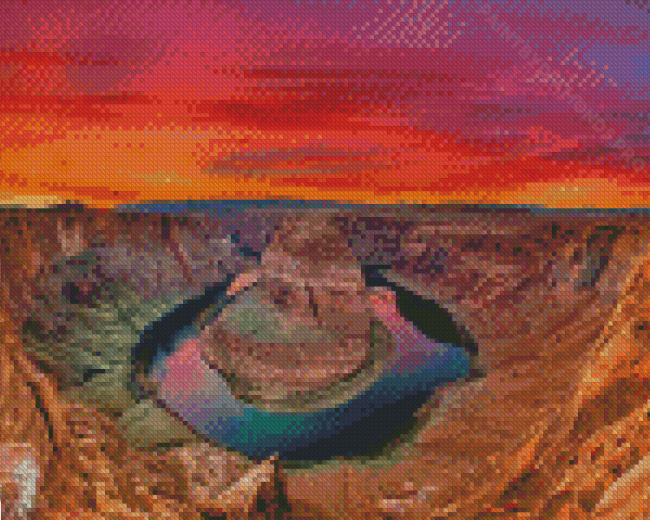 Horseshoe Bend Sunset Diamond Painting