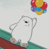 Ice Bear And Balloons Diamond Painting