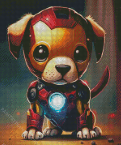 Iron Dog Diamond Painting