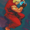 Ken Hadokan The Street Fighter Diamond Painting