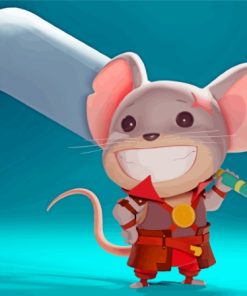 Ling warrior Mice Diamond Painting