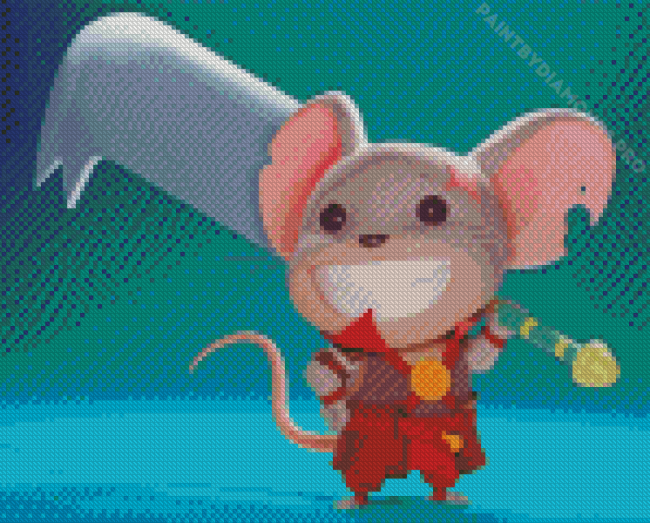 Ling warrior Mice Diamond Painting