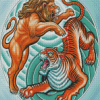 Lion And Tiger Diamond Painting