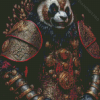 Mad Panda Bear Warrior Diamond Painting