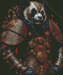 Mad Panda Bear Warrior Diamond Painting