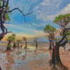 Mangrove Trees Forest Diamond Painting