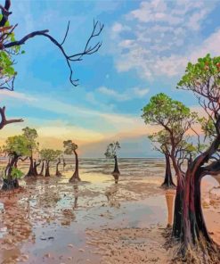 Mangrove Trees Forest Diamond Painting