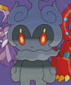 Marshadow With Pokemon Characters Diamond Painting