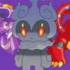 Marshadow With Pokemon Characters Diamond Painting