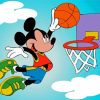 Mickey Mouse Basketball Cartoon Diamond Painting