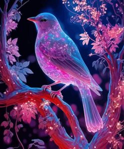 Neon Bird Diamond Painting