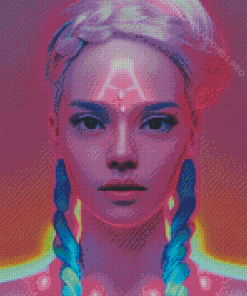 Neon Lady Diamond Painting