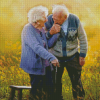 Old Couple In Love Diamond Painting