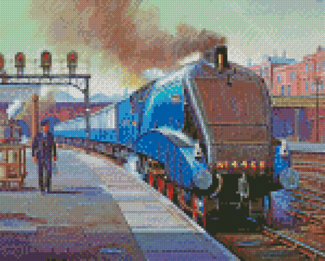 Old Mallard Train Station Diamond Painting