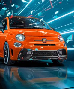 Orange Abarth Diamond Painting