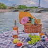 Picnic In Paris France Diamond Painting