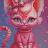 Pink Xmas Cat Diamond Painting